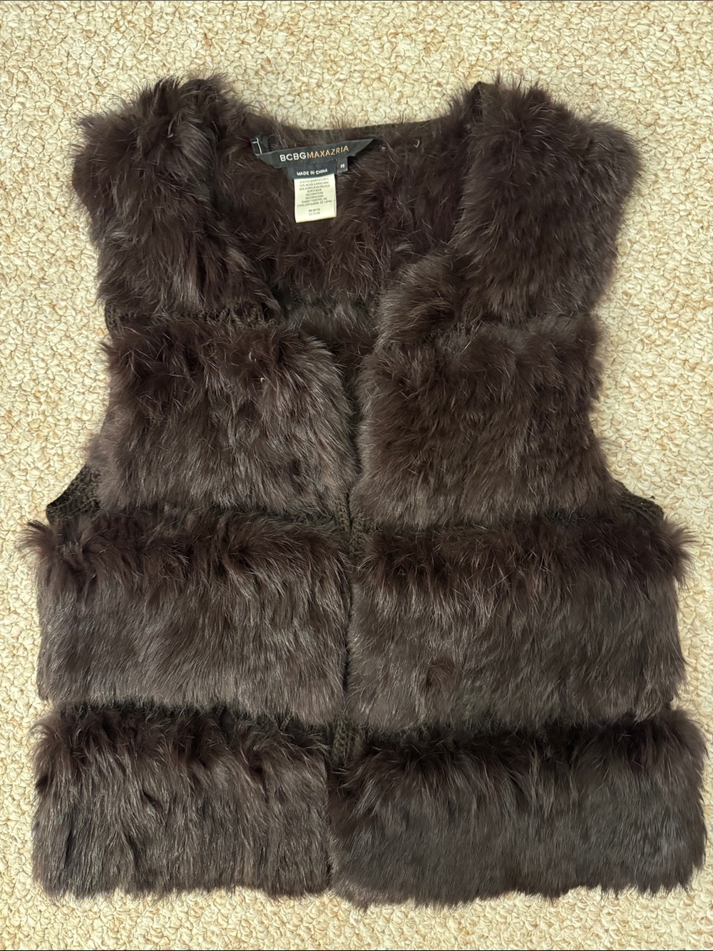 Fur Brown Vest